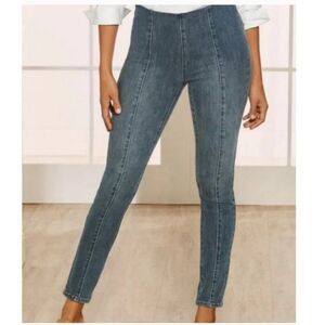 Soft Surroundings Pull-On Medium Wash Skinny Ankle Jeans 3X